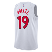 Toronto Raptors Association Edition Swingman Jersey - White - Jakob Poeltl