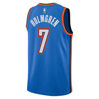 Oklahoma City Thunder Icon Edition Swingman Jersey - Blue - Chet Holmgren