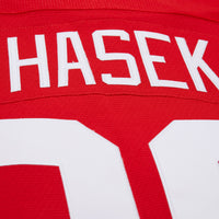 Detroit Red Wings Dominik Hasek Red 2007-08 Power Play Jersey
