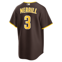 San Diego Padres Jackson Merrill Brown Road Replica Jersey