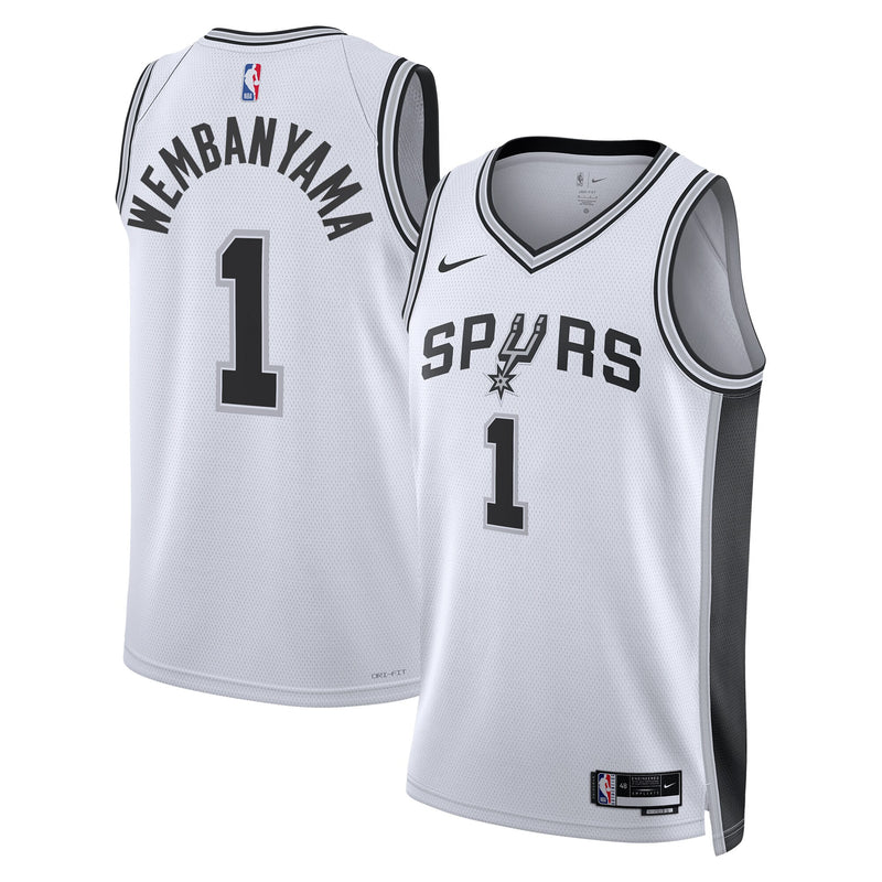 San Antonio Spurs Association Edition Swingman Jersey - White - Victor Wembanyama