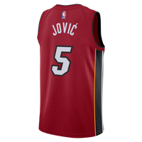 Miami Heat Statement Edition Swingman Jersey - Red - Nikola Jović