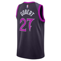 Minnesota Timberwolves 2025/26 City Edition Swingman Jersey - Black - Rudy Gobert