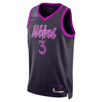 Minnesota Timberwolves 2025/26 City Edition Swingman Jersey - Black - Jaden McDaniels