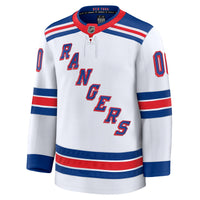 New York Rangers White Away Premium Custom Jersey