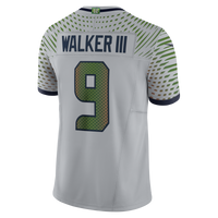 Seattle Seahawks Kenneth Walker III Wolf Gray 2025 Rivalries Collection Stitched Limited Jersey