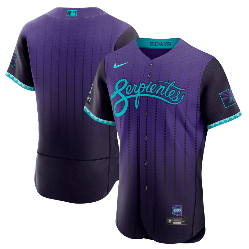 Arizona Diamondbacks Purple City Connect Authentic Sponsor Patch Jersey