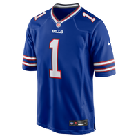Buffalo Bills Number 1 Groom Royal Game Jersey