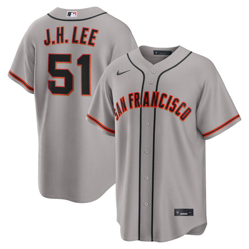 San Francisco Giants Jung Hoo Lee Gray Road Replica Jersey