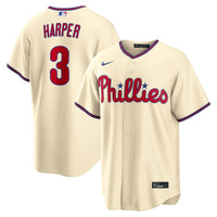 Philadelphia Phillies Bryce Harper Cream Alternate Replica Jersey