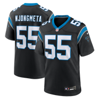 Carolina Panthers Maema Njongmeta Black Team Game Jersey