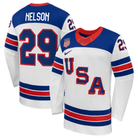 US Hockey Brock Nelson White 2026 Away Replica Jersey