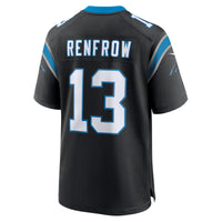 Carolina Panthers Hunter Renfrow Black Team Game Jersey