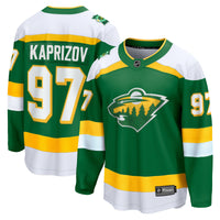 Minnesota Wild Kirill Kaprizov Green 2023/24 Alternate Breakaway Jersey