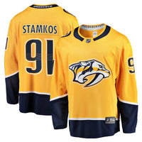 Nashville Predators Steven Stamkos Gold Home Premier Breakaway Player Jersey