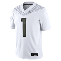 #1 Oregon Ducks Game Jersey - White