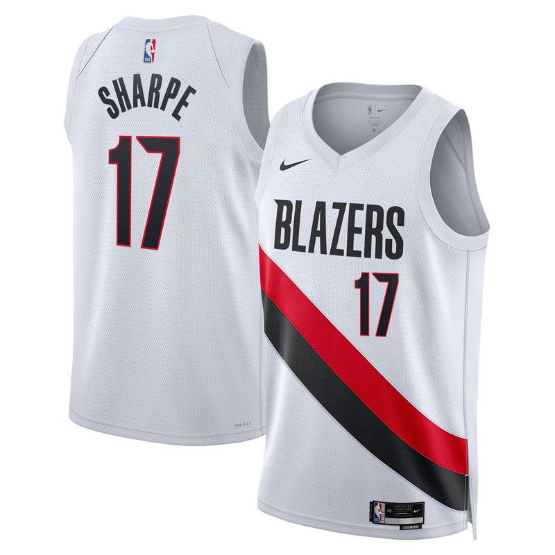 Portland Trail Blazers Replica Association Edition Swingman Jersey - White - Shaedon Sharpe