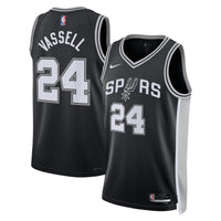 San Antonio Spurs Icon Edition Swingman Jersey - Black - Devin Vassell