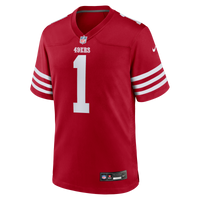 San Francisco 49ers Number 1 Groom Scarlet Game Jersey