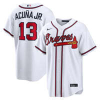 Atlanta Braves Ronald Acuña Jr. White Home Replica Jersey