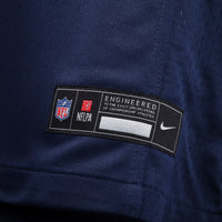 Seattle Seahawks Grey Zabel College Navy Team Game Jersey