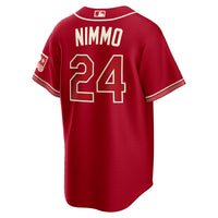 Texas Rangers Brandon Nimmo Red 2026 City Connect Stadium Jersey