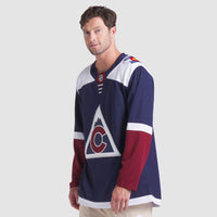 Colorado Avalanche Navy Alternate Premium Custom Jersey