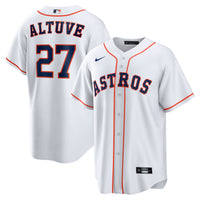 Houston Astros Jose Altuve White Home Replica Player Name Jersey