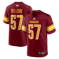 Washington Commanders Nick Bellore Burgundy Team Game Jersey