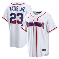 Dominican Republic Baseball Fernando Tatis Jr. White 2026 World Baseball Classic Home Stadium Jersey