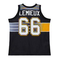 Pittsburgh Penguins Mario Lemieux Black Maxxed Out Fashion Basketball Jersey