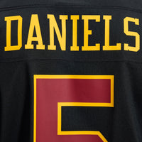 Hail Raiser Washington Commanders Jayden Daniels Black Alternate Game Jersey