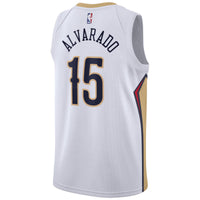 New Orleans Pelicans Association Edition Swingman Jersey - White - Jose Alvarado