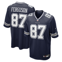 Dallas Cowboys Jake Ferguson Navy Team Game Jersey