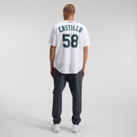 Seattle Mariners Luis Castillo White Home Replica Jersey