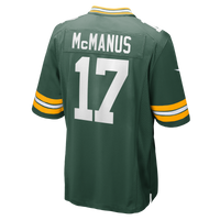 Green Bay Packers Brandon McManus Green Team Game Jersey