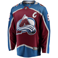 Colorado Avalanche Gabriel Landeskog Burgundy Captain Patch Home Breakaway Jersey
