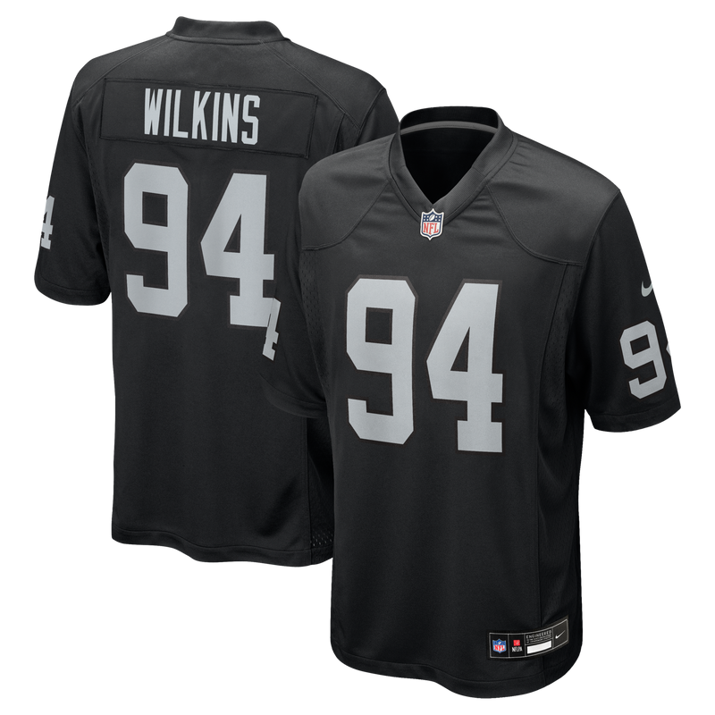 Las Vegas Raiders Christian Wilkins Black Team Game Jersey