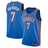 Oklahoma City Thunder Icon Edition Swingman Jersey - Blue - Chet Holmgren