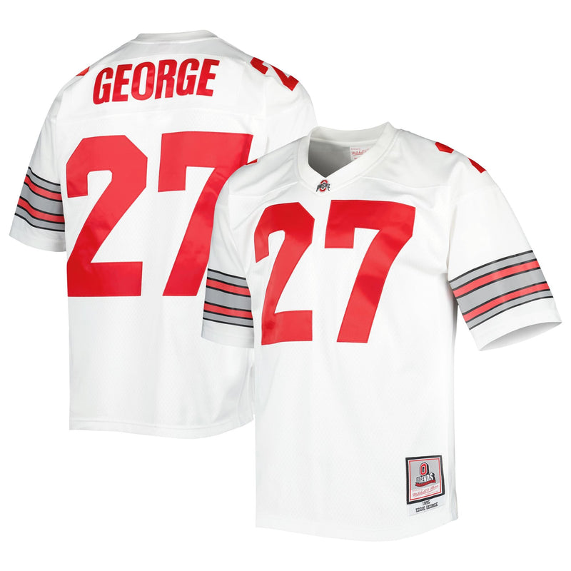 Eddie George White Ohio State Buckeyes Authentic Jersey