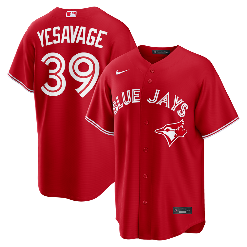 Toronto Blue Jays Trey Yesavage Red Canada Day Replica Jersey