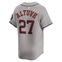 Houston Astros Jose Altuve Gray Road Limited Player Jersey