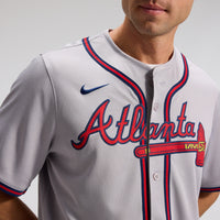 Atlanta Braves Ozzie Albies Gray Road Limited Player Jersey