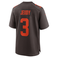 Cleveland Browns Jerry Jeudy Brown Alpha Dawg Game Jersey
