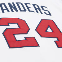 Atlanta Braves Deion Sanders White Cooperstown Collection 1992 Authentic Jersey