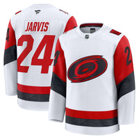 Carolina Hurricanes Seth Jarvis White Away Premium Jersey