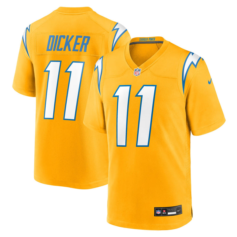 Los Angeles Chargers Cameron Dicker Gold Alternate Game Jersey