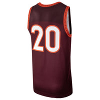 #20 Virginia Tech Hokies Replica Basketball Jersey - Maroon