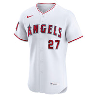Los Angeles Angels Mike Trout White Home Elite Player Jersey