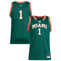 #1 Miami Hurricanes Replica Swingman Jersey - Green